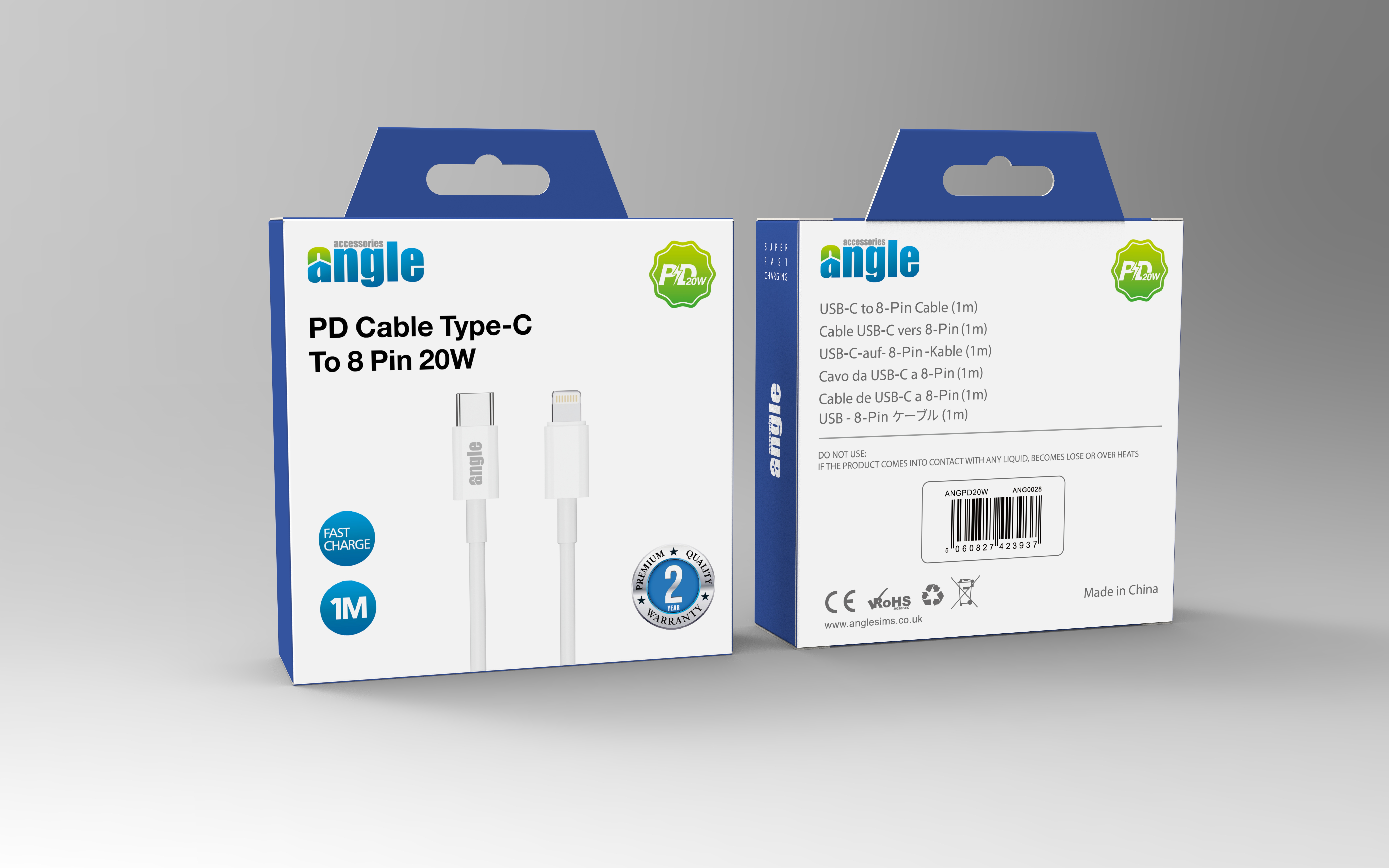 PD Cable Type-C To 8 Pin 20W