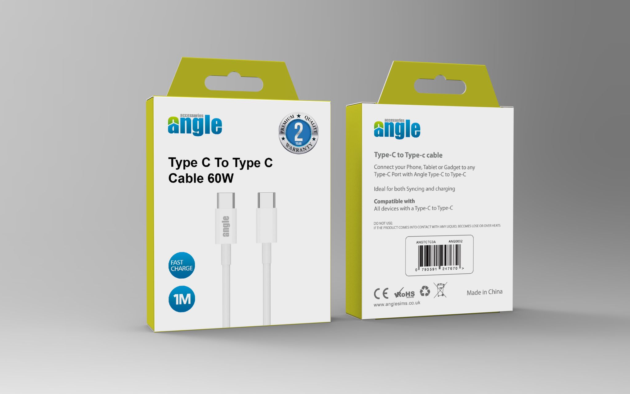 Type C to Type C Cable 60W