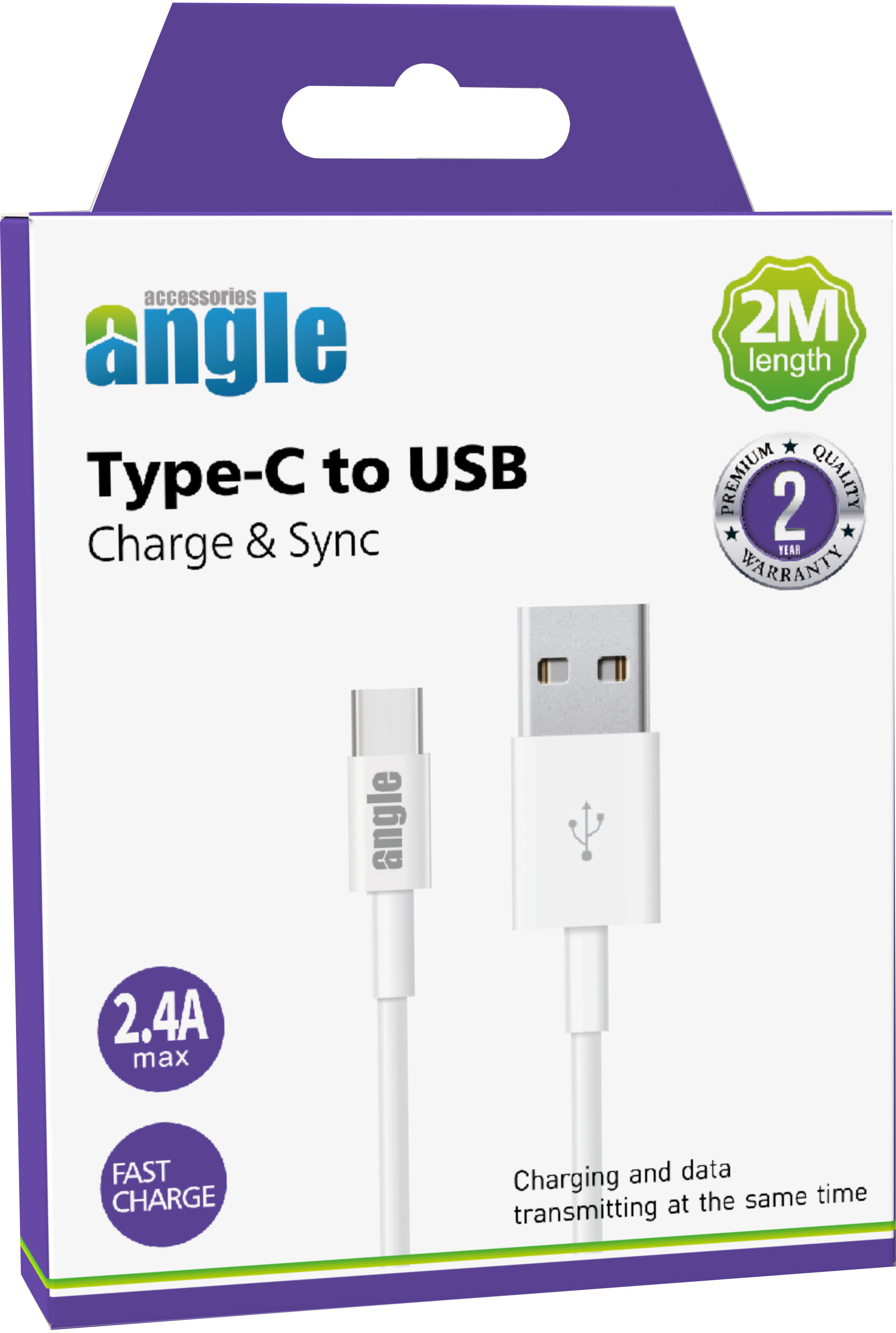 Type-C to USB Charge & Sync Cable