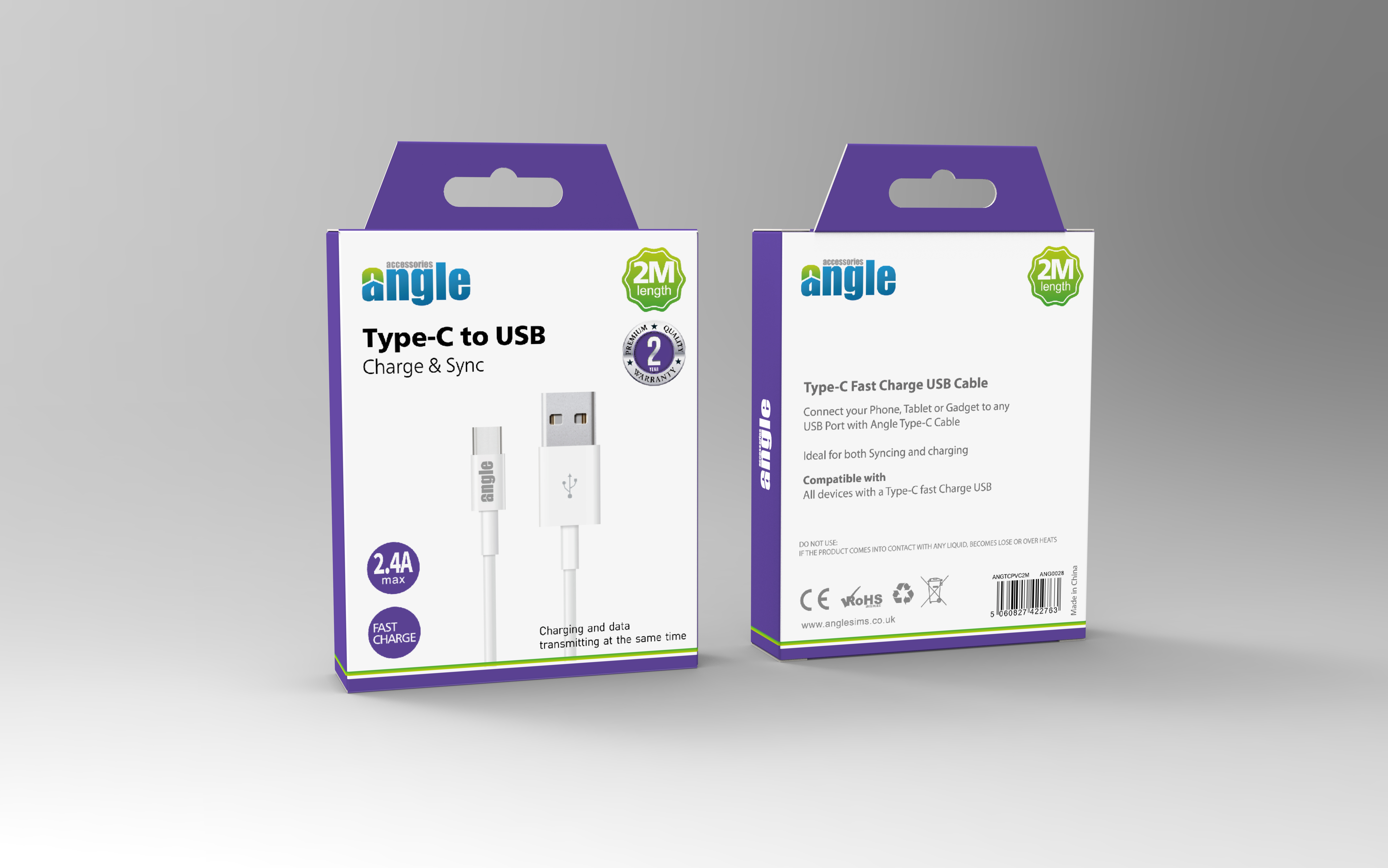 Type-C to USB Cable 2.4A