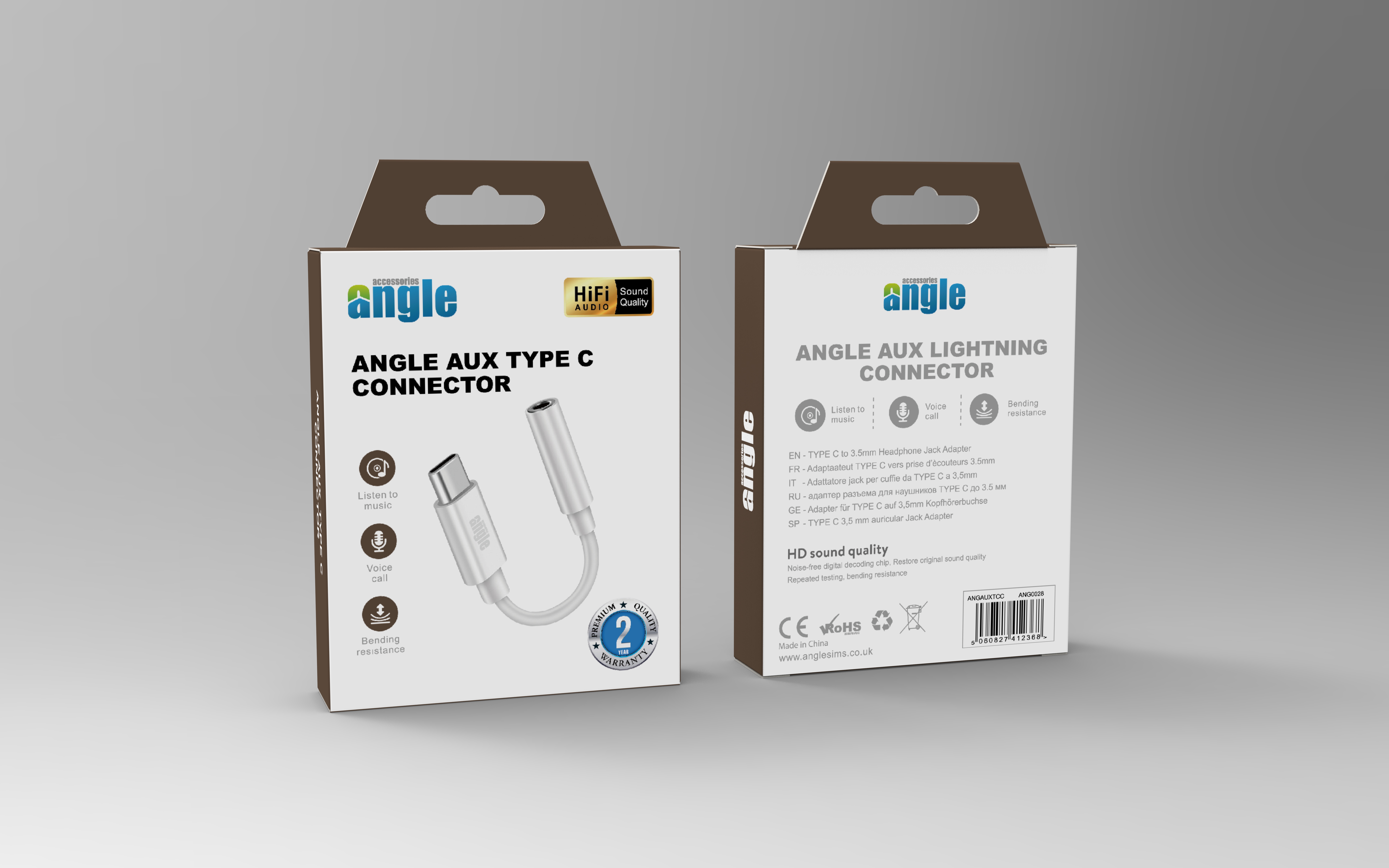 Angle Aux Type C Connector