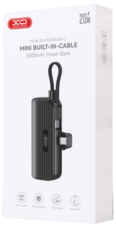 Mini Built-In-Cable 20W Power Bank