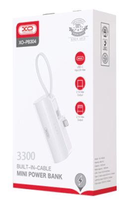 XO-PB304 Built-in-Cable Mini Power Bank