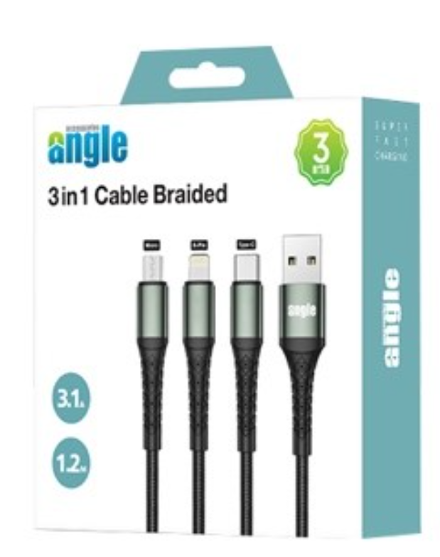 Angle 3 in 1 Cable Braided