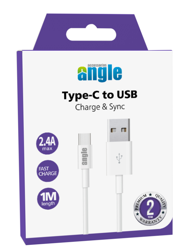 ANGLE TYPE C TO USB 2.4A