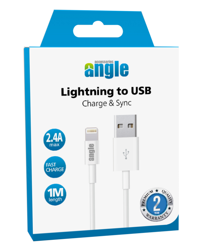 ANGLE LIGHTNING TO USB 2.4A