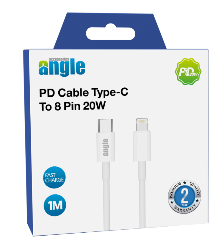 ANGLE PD Cable Lightning To Type C 20W