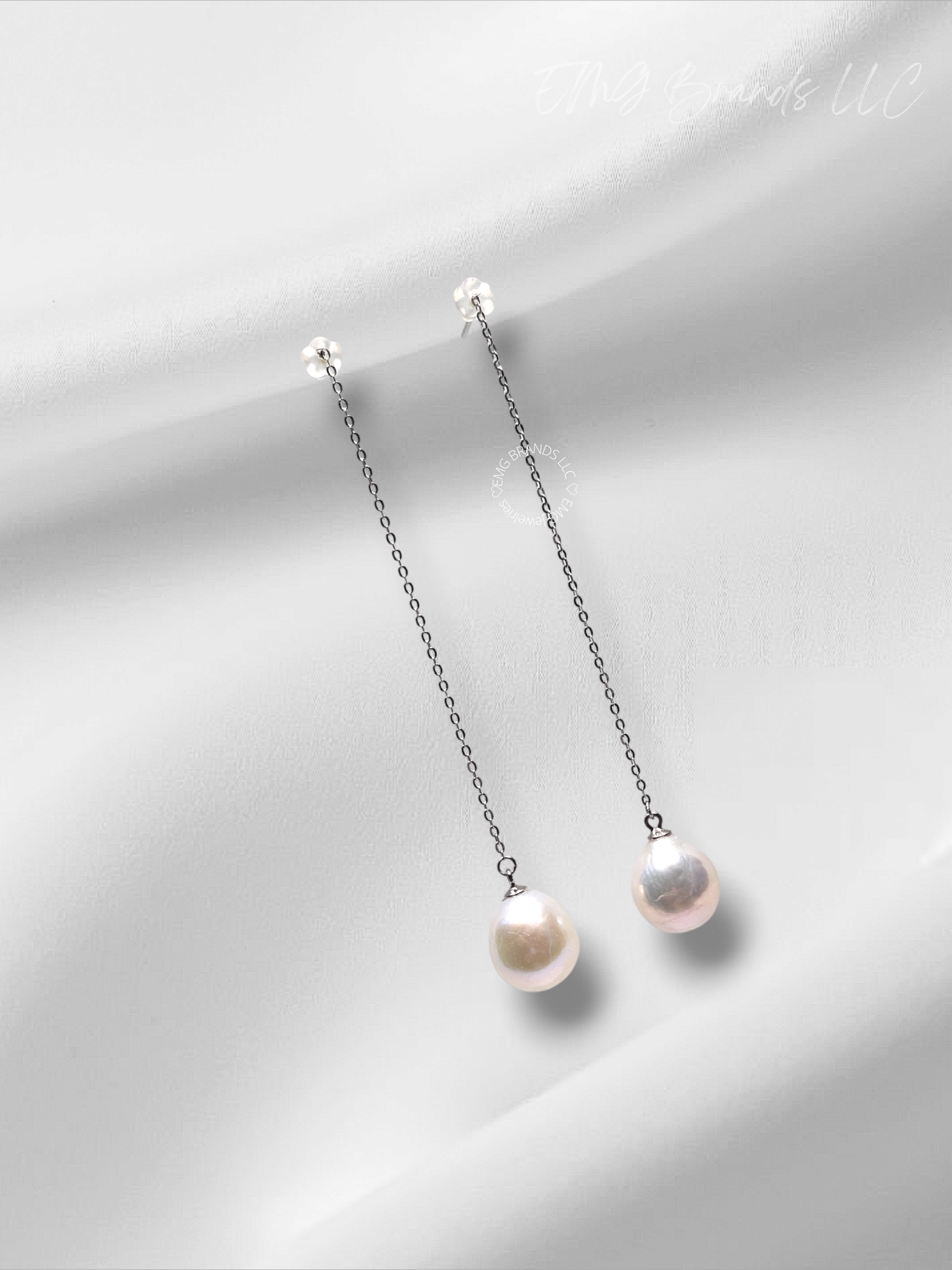 Classic Edison Pearl Threader Drop Earrings