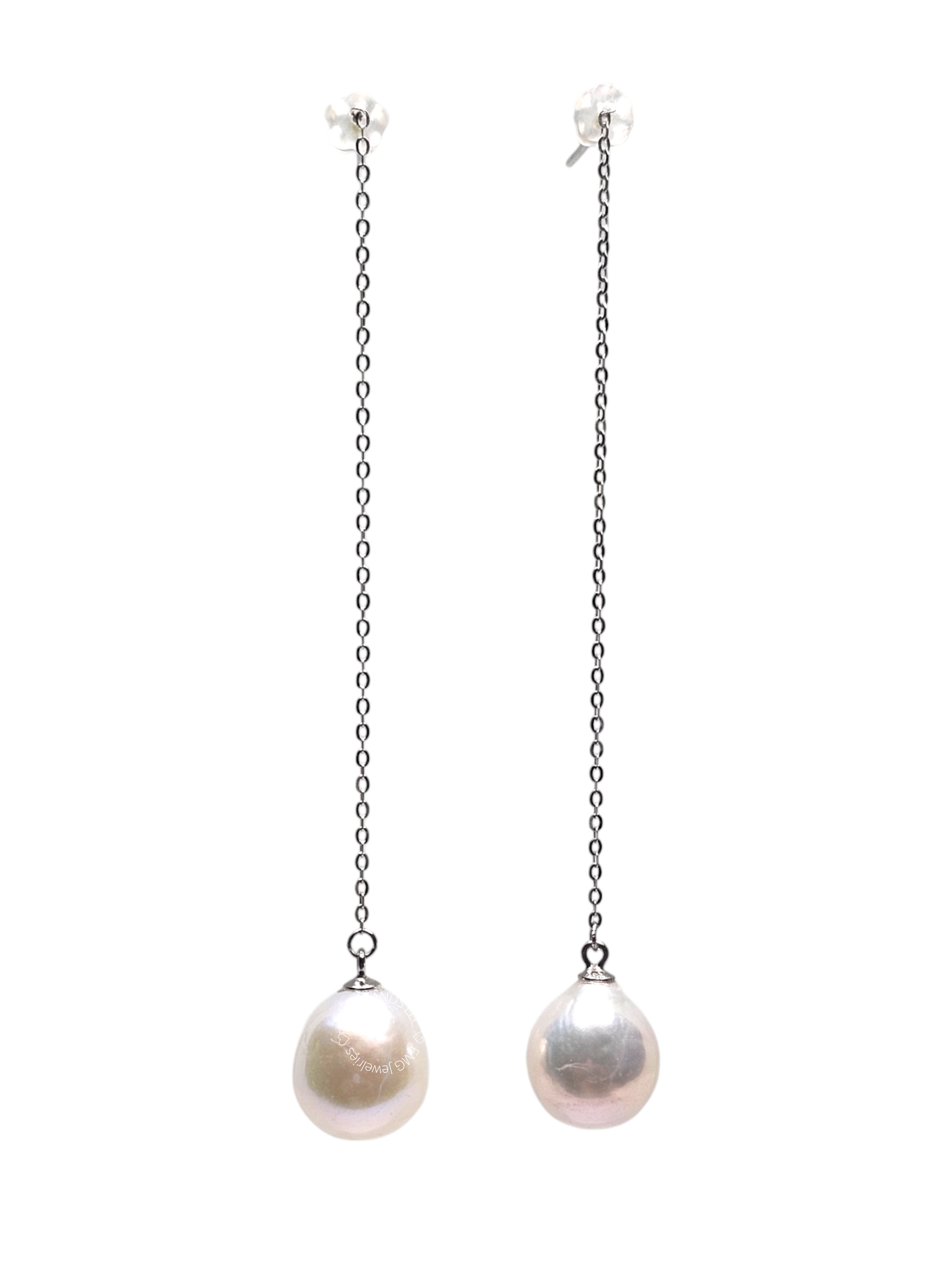 Classic Edison Pearl Threader Drop Earrings