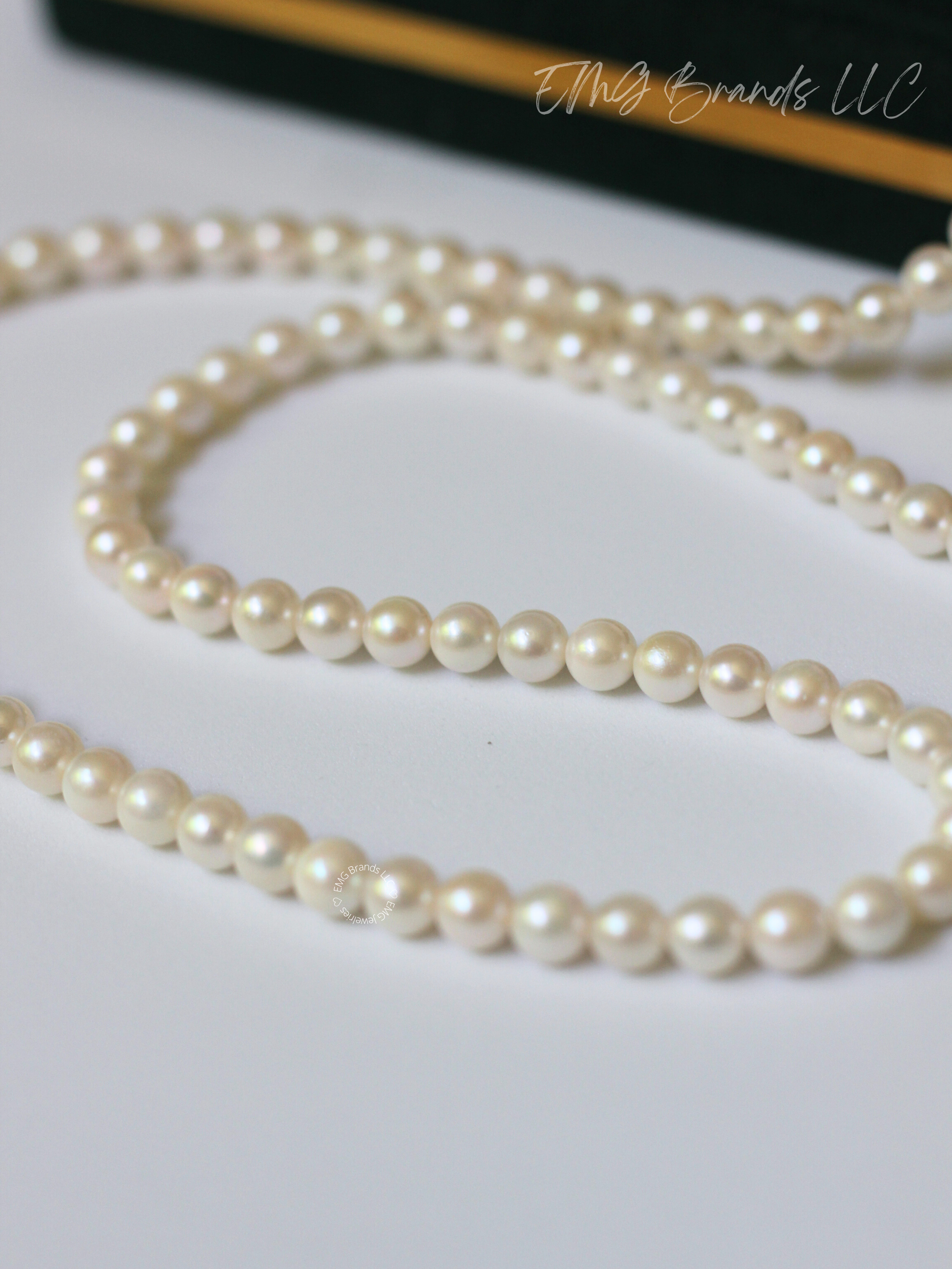 Long Japanese Akoya Pearl Necklace