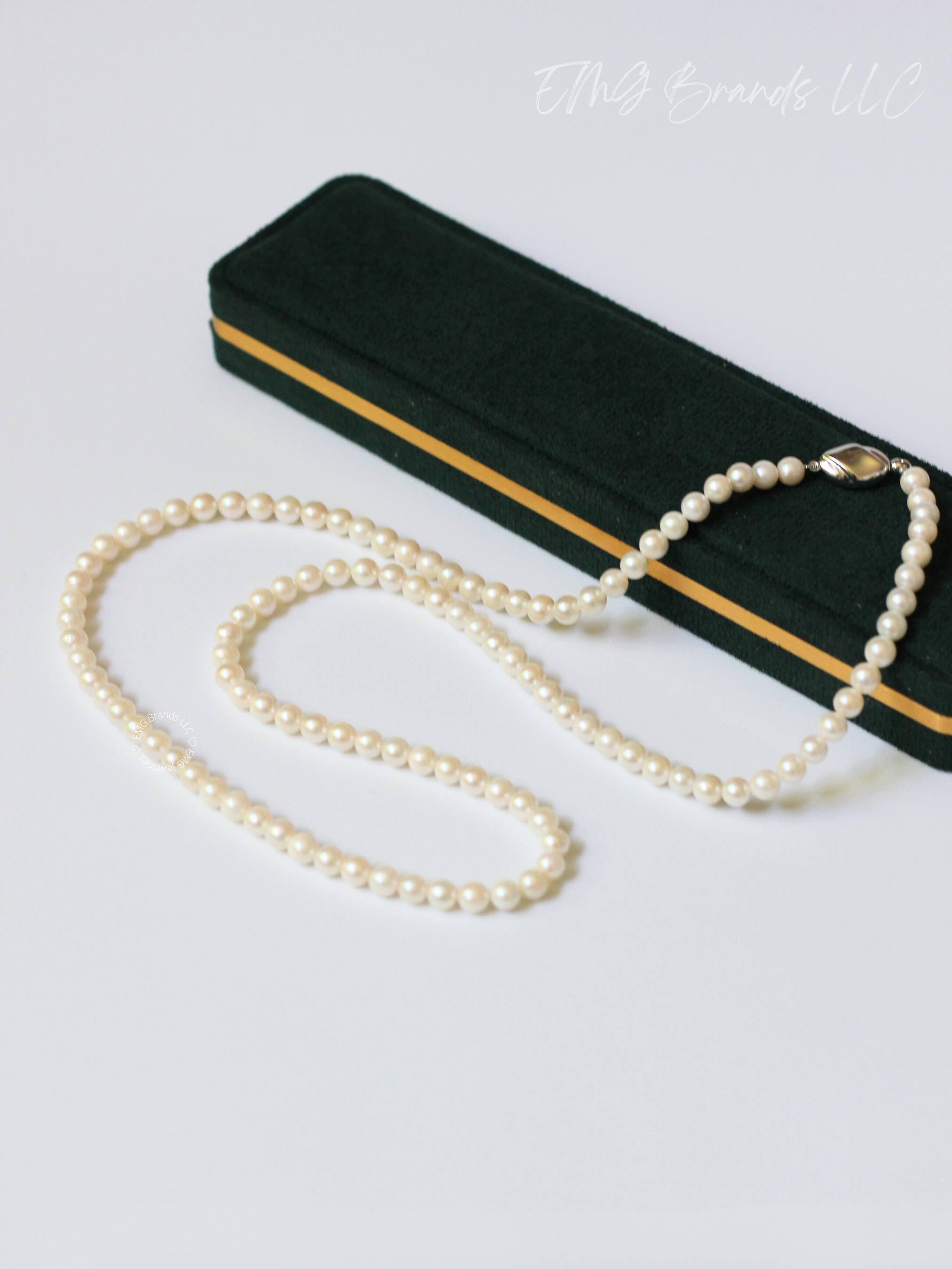Long Japanese Akoya Pearl Necklace