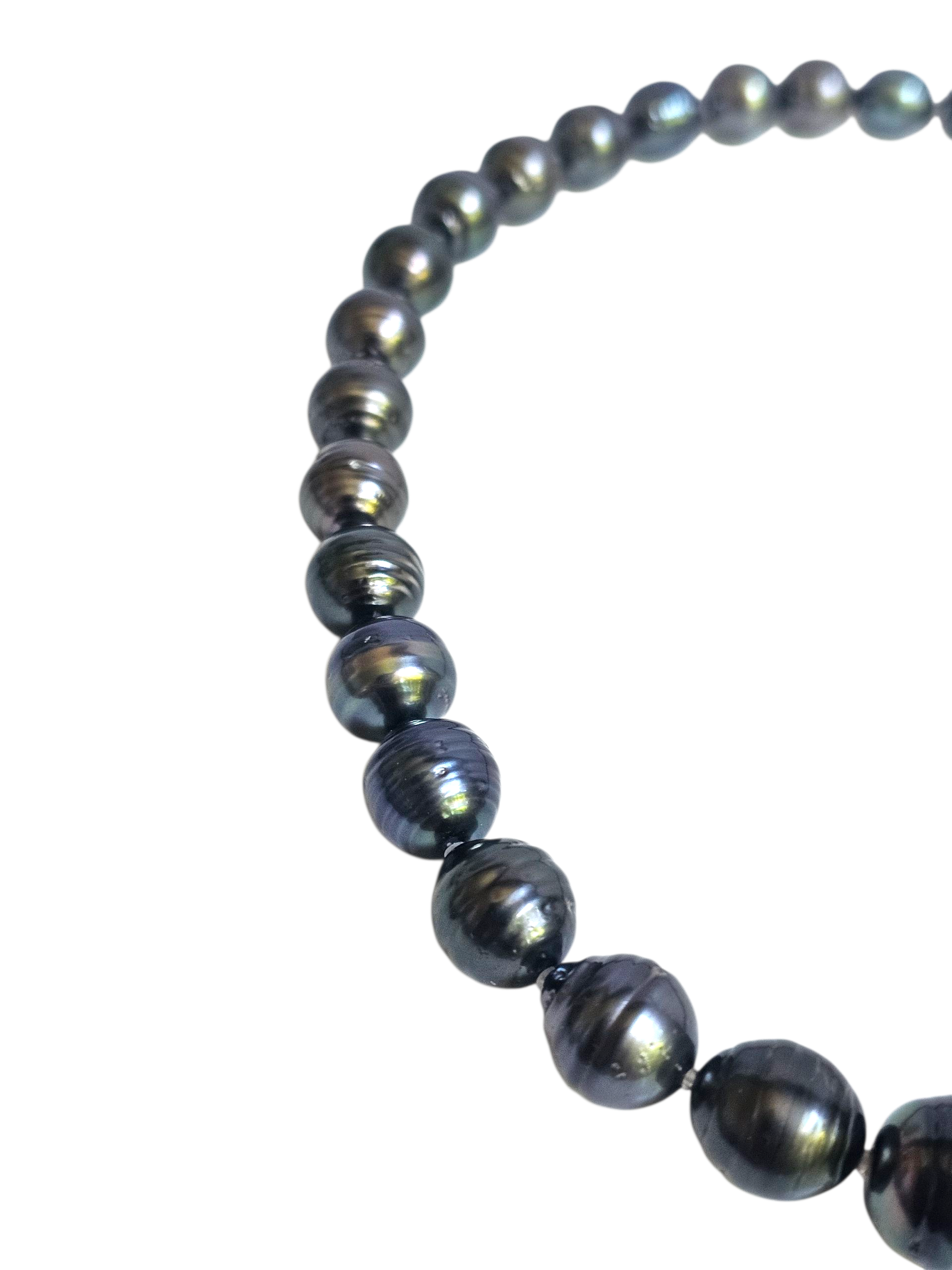 Ringed Tahitian Pearl Necklace