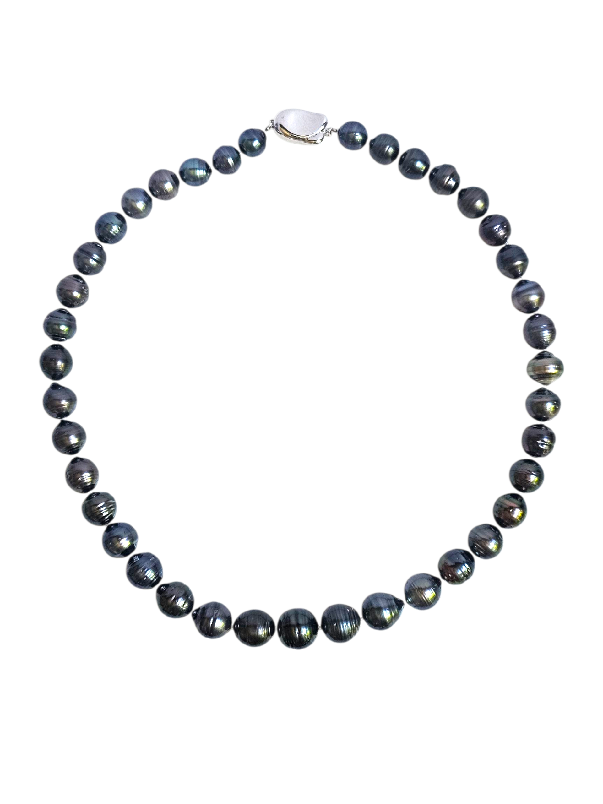 Ringed Tahitian Pearl Necklace