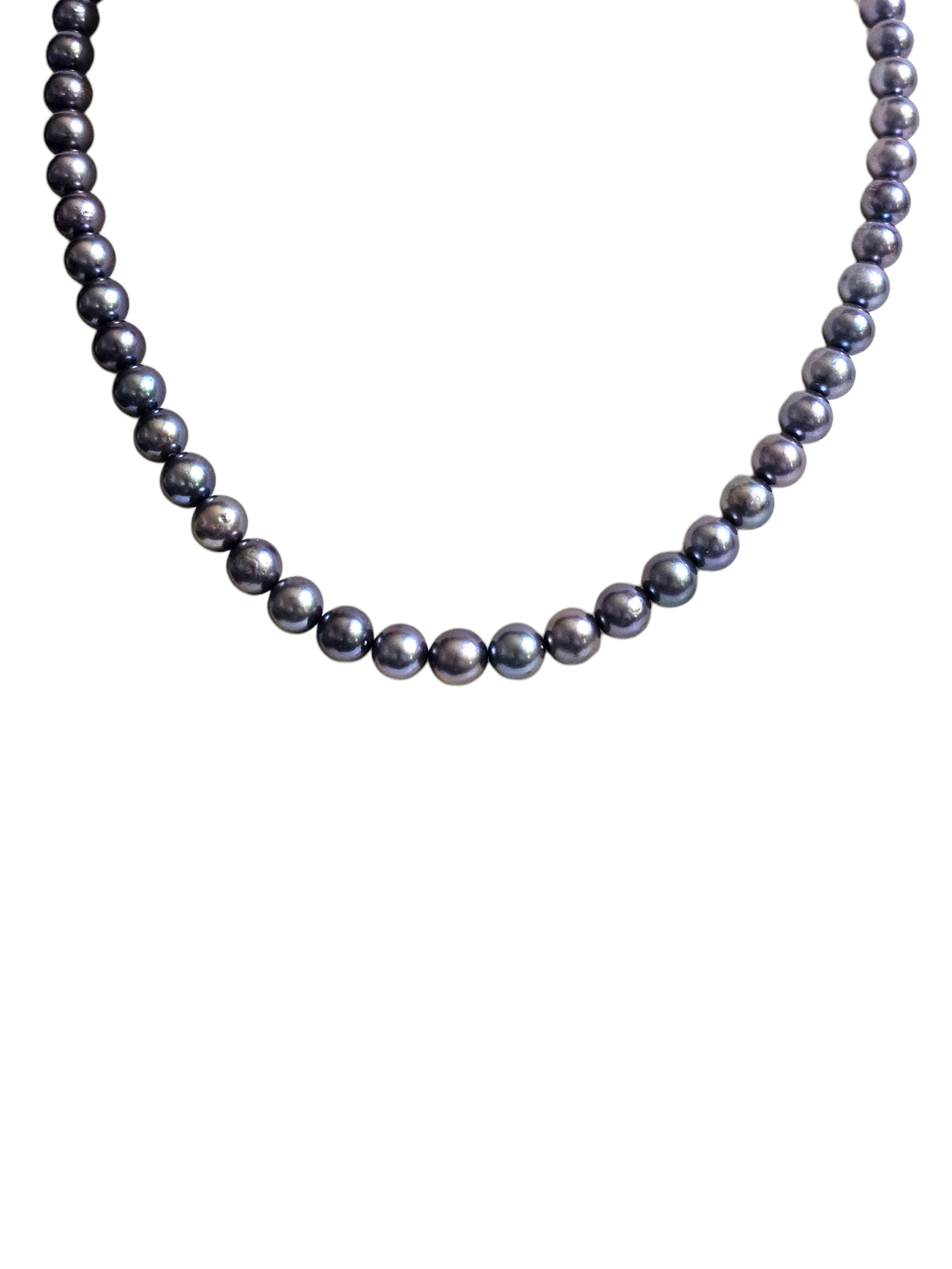 Midnight Black Akoya Pearl Necklace