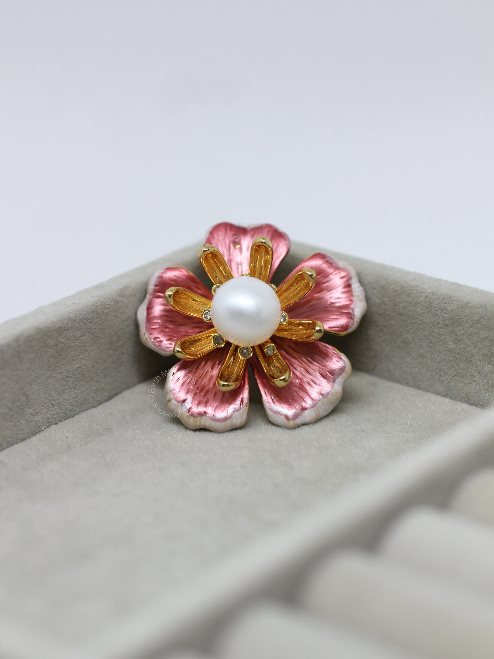 Floral Pearl Brooch
