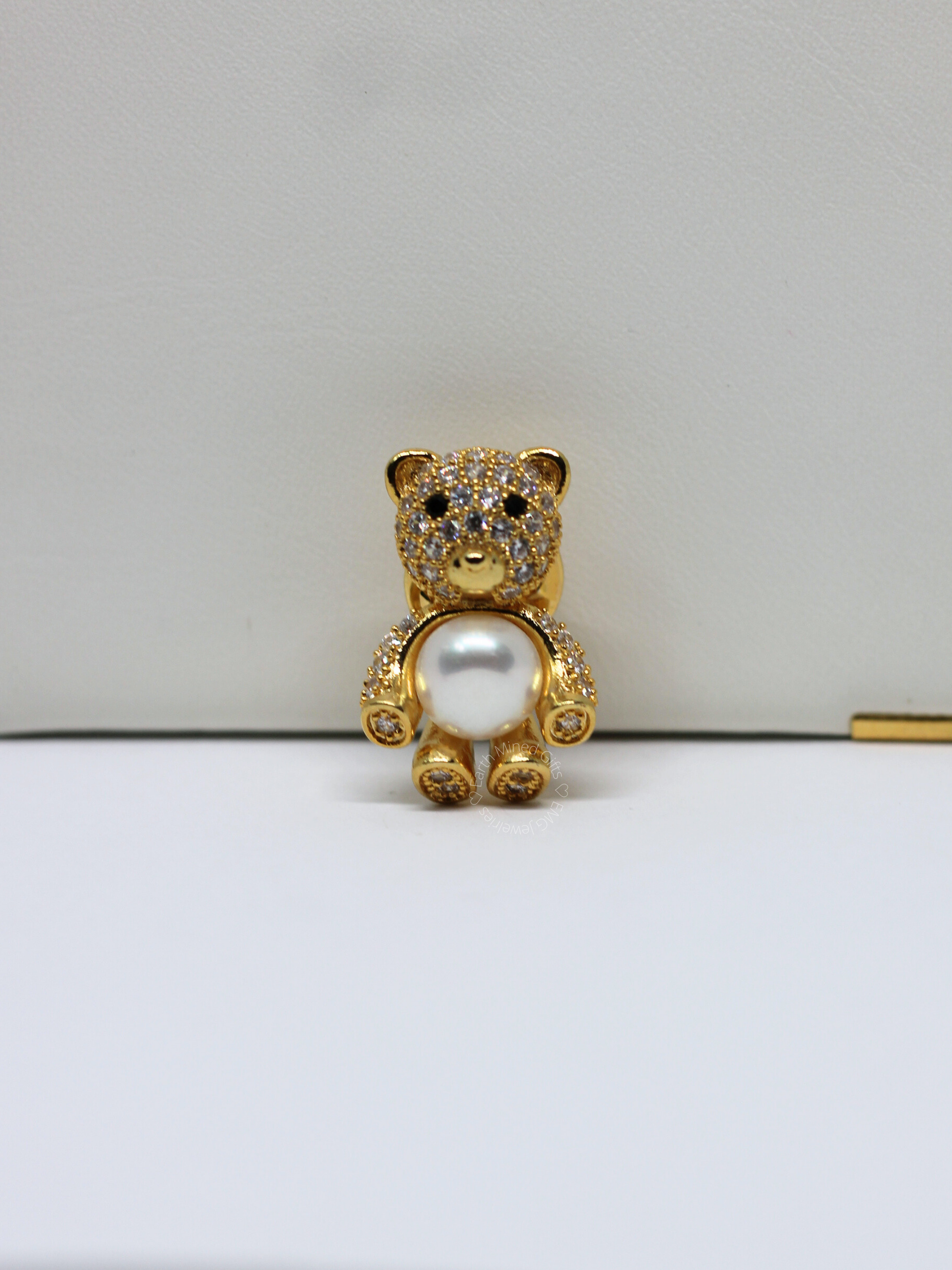 Gold Teddy Bear Brooch