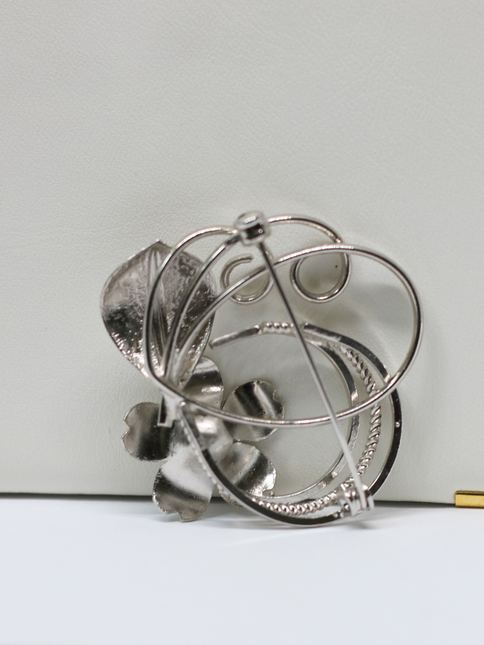 Floral Akoya Pearl Brooch