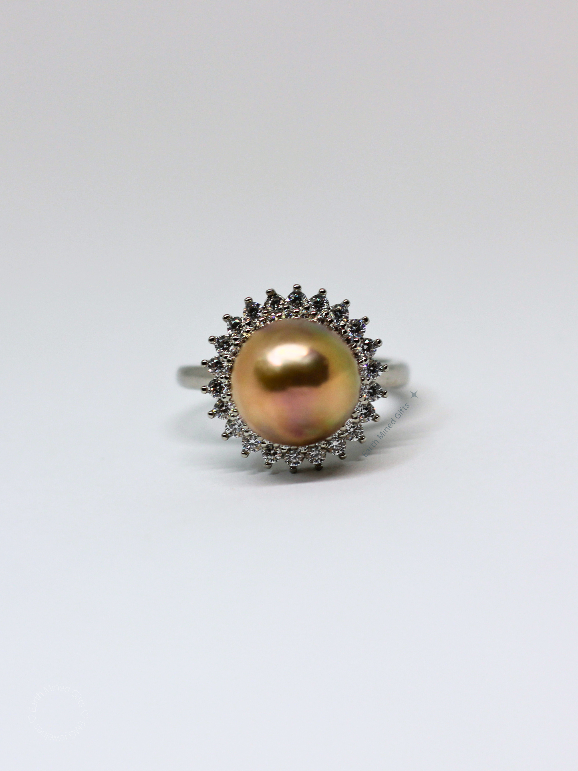Metallic Rainbow Edison Pearl Ring