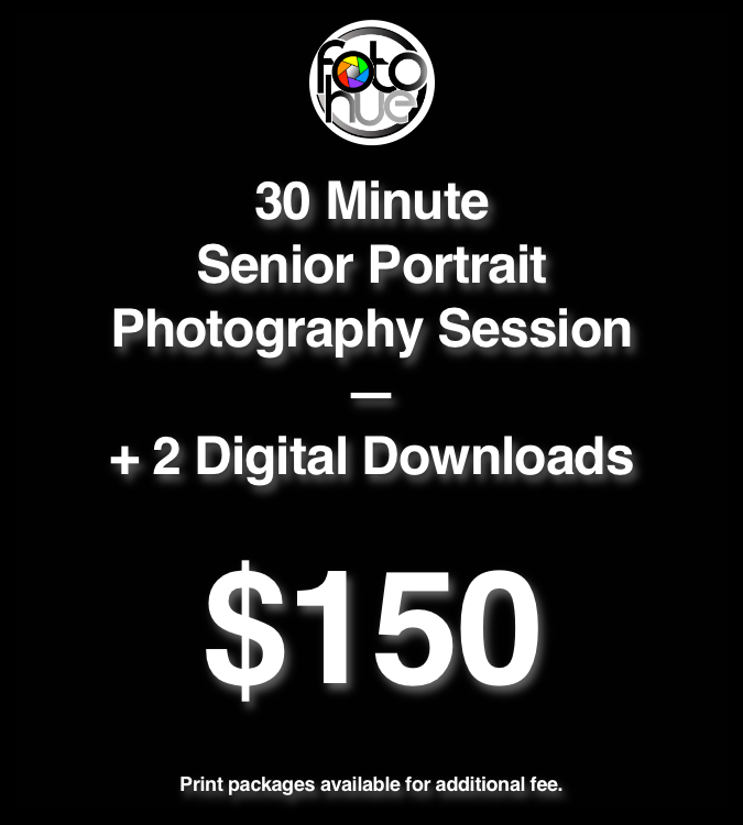 30 Minute Senior Portrait Photography Session