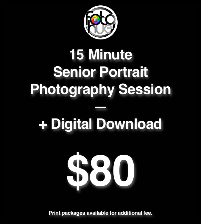 15 Minute Senior Portrait Photography Session
