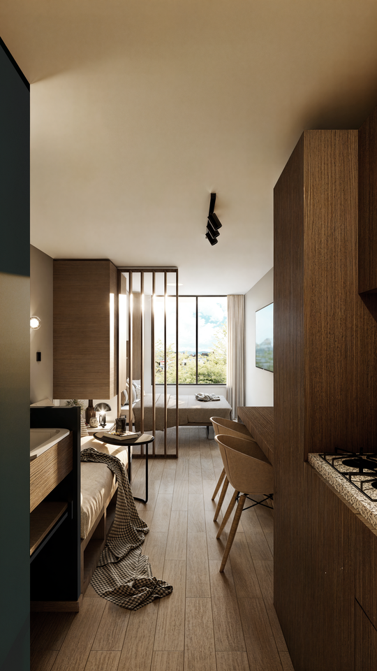 Apartamento Moderno con Vista Urbana