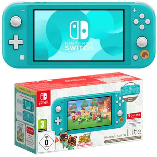 NINTENDO SWITCH LITE CONSOLA ANIMAL CROSSING NEW HORIZONS TOMMY ALOHA EDITION