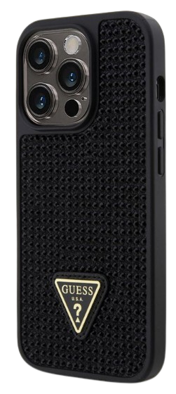 GUESS CARCASA 4G METAL LOGO IPHONE 15 PRO GRIS