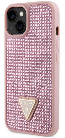 GUESS CARCASA RHINESTONE IPHONE 14 PRO MAX ROSA