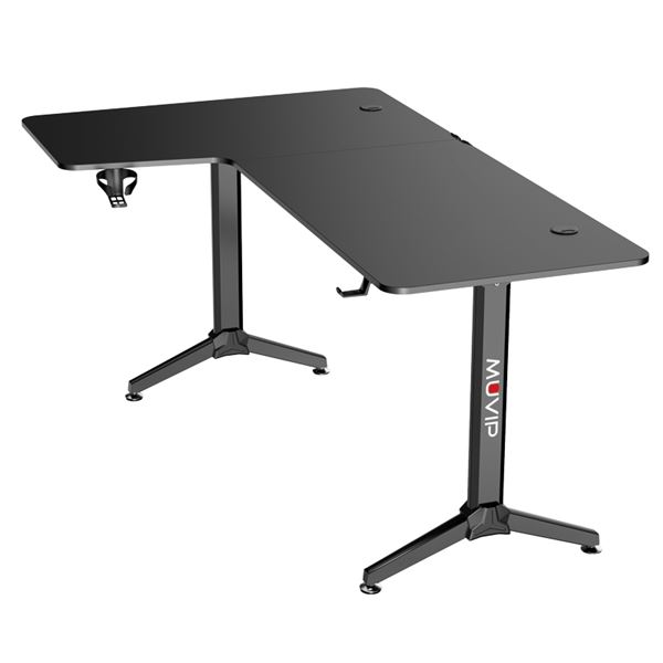 MESA GAMING PRO1300 FIBRA CARBONO | L IZQUIERDA | ALFOMBRILLA 80X30CM | MUV