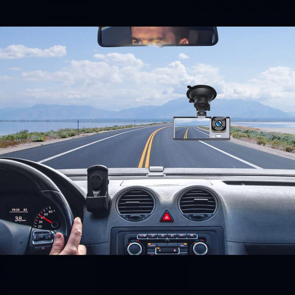 CAMARA DUAL FULL HD PARA VEHICULOS DASHCAM XJ03 XO