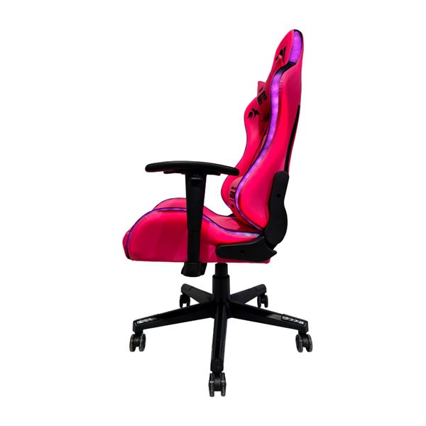 SILLA GAMING RGB SERIE RAPTOR LEGENDARY ROSA CROMAD