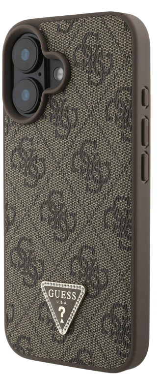 GUESS CARCASA STRASS CROSSBODY IPHONE 16 PLUS MARRÓN 