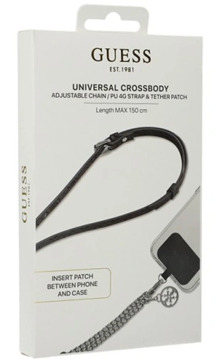 GUESS COLGANTE 4G CROSSBODY NEGRO