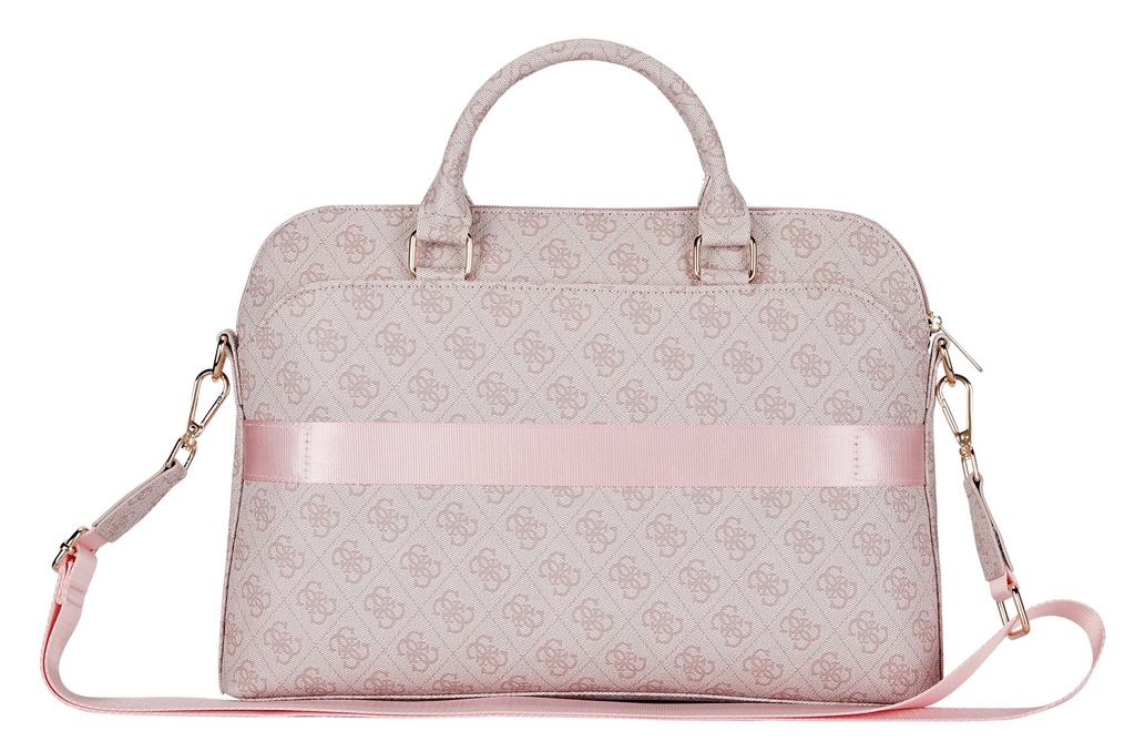 GUESS MALETIN 4G ZIPPER PORTATILES 13"- 15" ROSA
