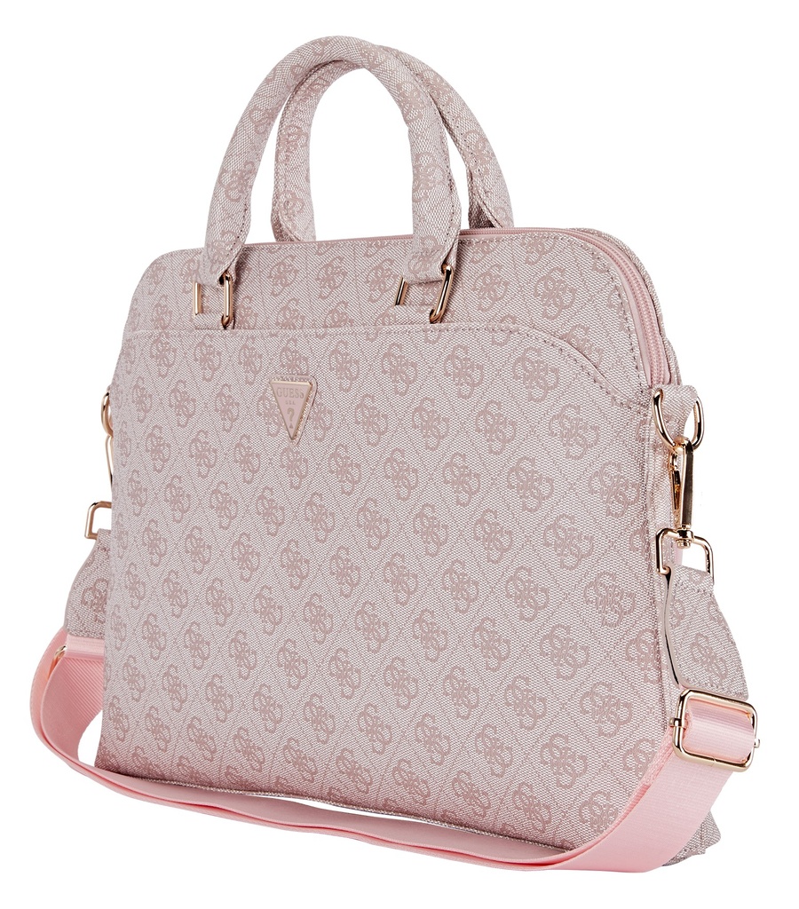 GUESS MALETIN 4G ZIPPER PORTATILES 13"- 15" ROSA
