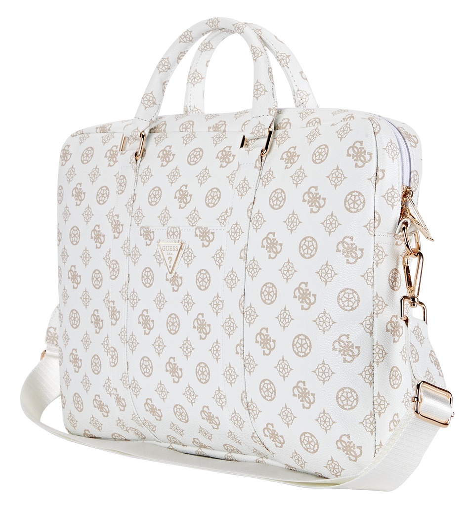 GUESS MALETIN PEONY ZIPPER PORTATILES 13"- 16" BLANCO