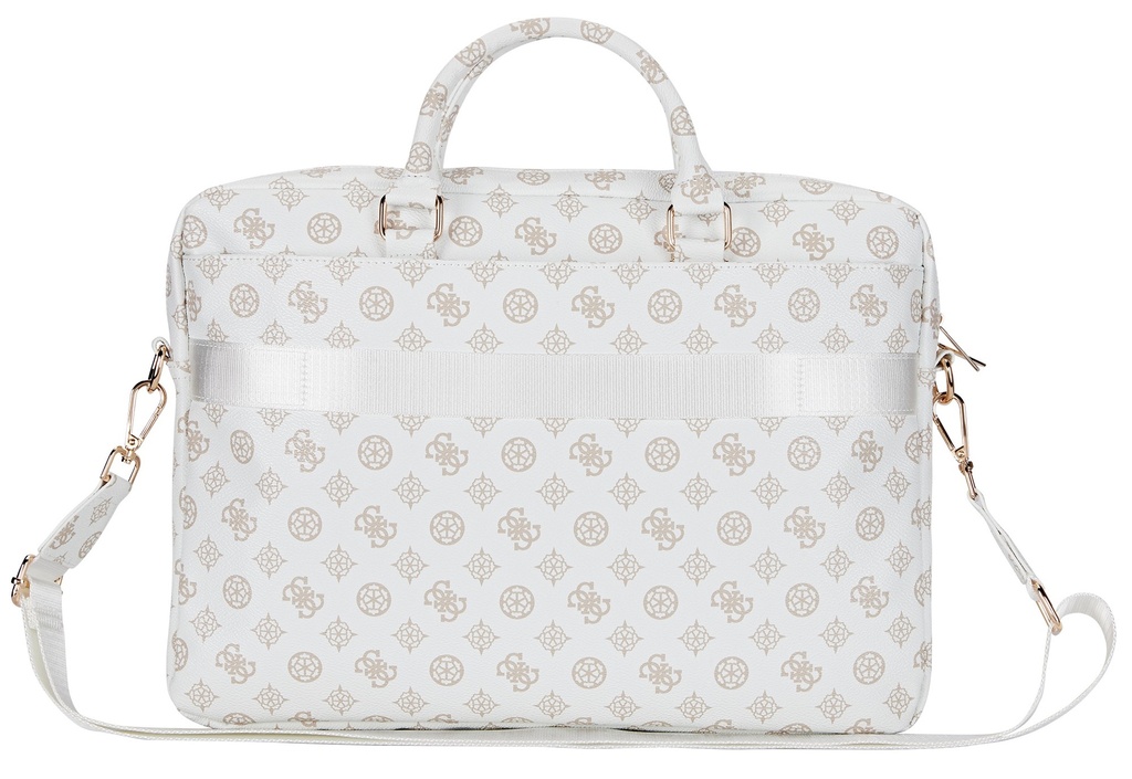 GUESS MALETIN PEONY ZIPPER PORTATILES 13"- 16" BLANCO