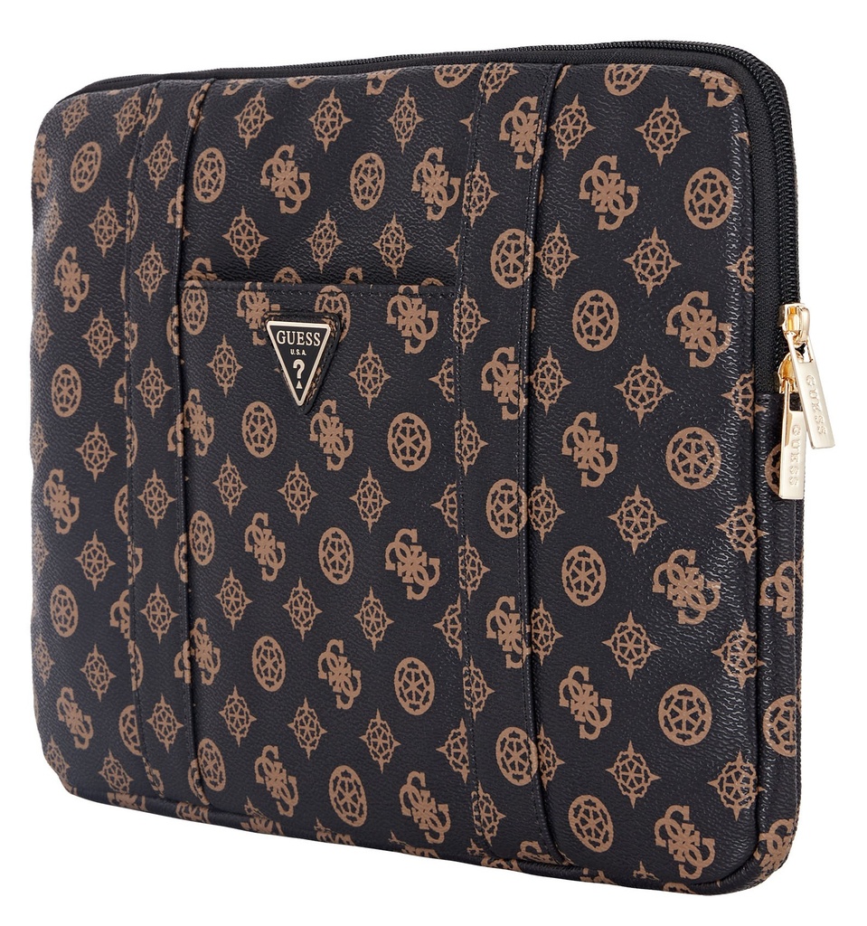 GUESS FUNDA PEONY POCKET PORTATIL 13"- 14" NEGRO