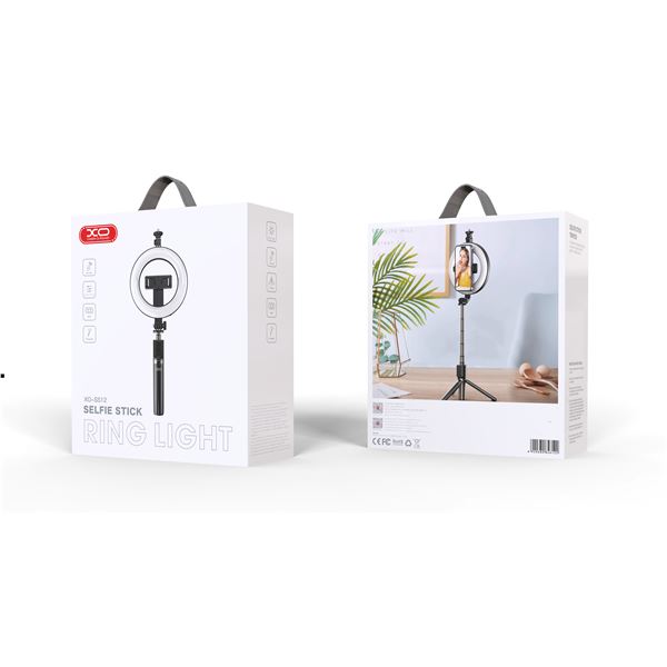 TRIPODE + PALO SELFIE BLUETOOTH + LUZ SS12 XO