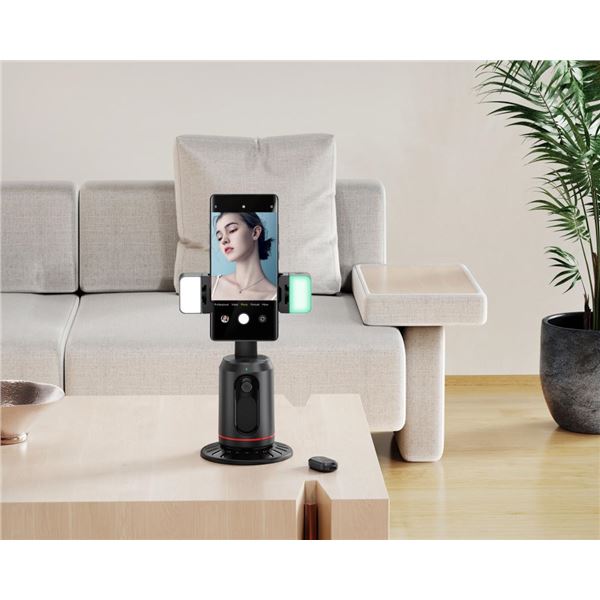 SOPORTE SMARTPHONE LUCES SEGUIMIENTO FACIAL 360 BLUETOOTH XO