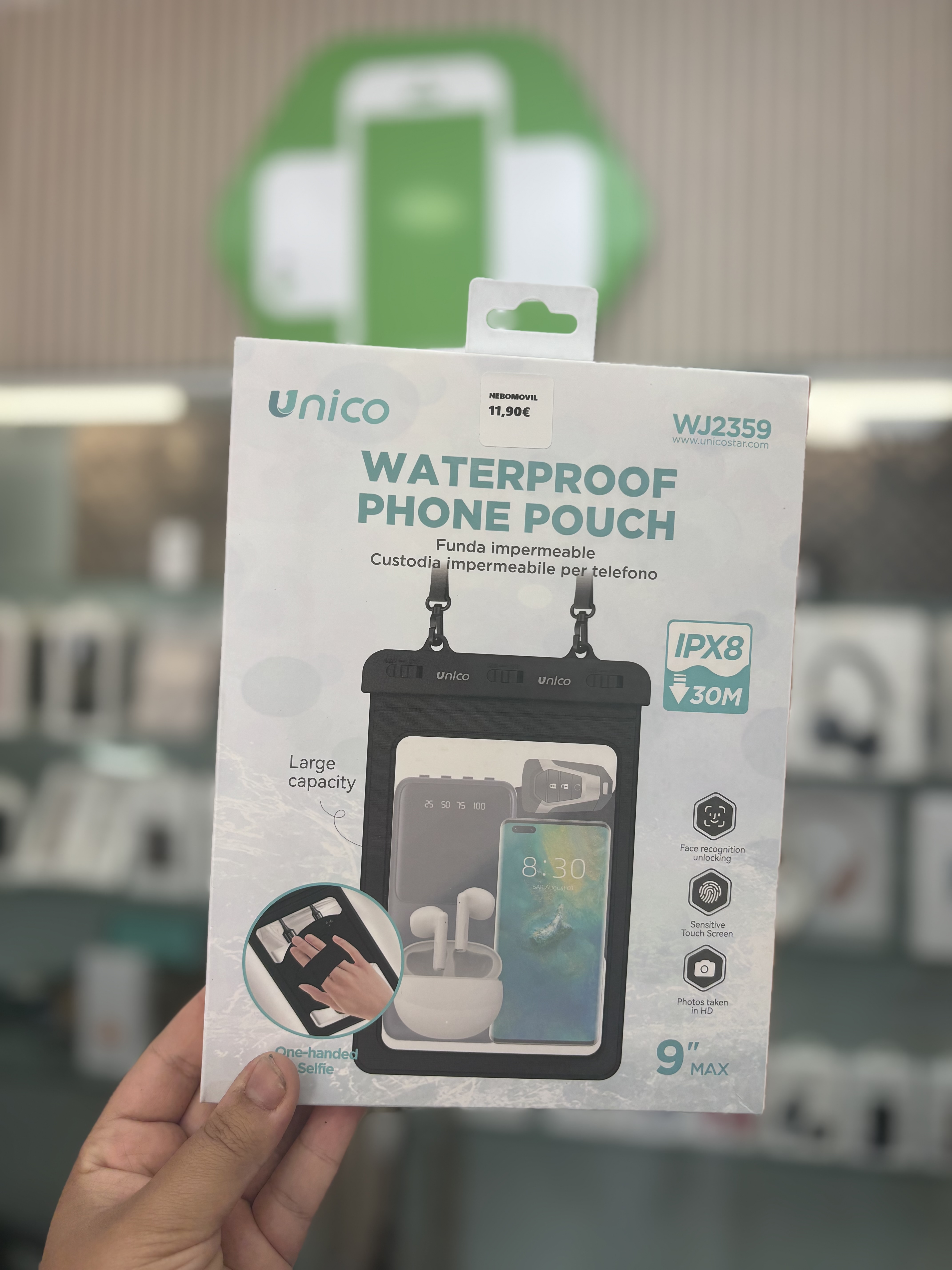 FUNDA PARA EL AGUA HASTA 9"