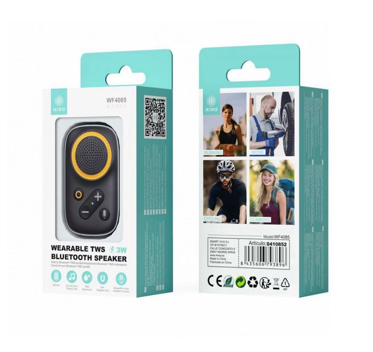 Mini Altavoz Bluetooth con Asistente de Voz 