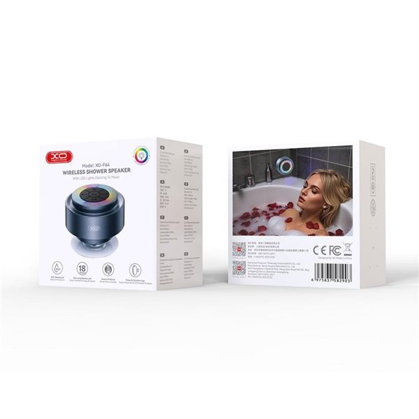 ALTAVOZ BLUETOOTH IMPERMEABLE IDEAL PARA DUCHA F64 XO