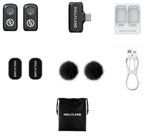 HOLLYLAND MICROFONO INALAMBRICO LARK A1 MINI DUO USBc
