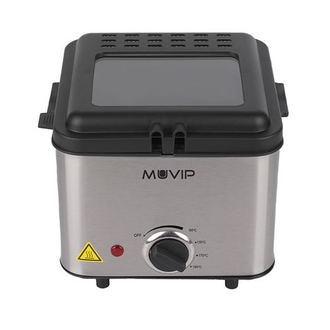FREIDORA 1.5 LITROS INOXIDABLE 1000W MUVIP