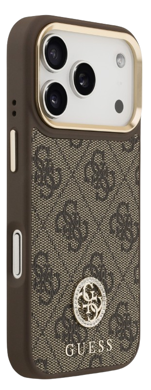 GUESS CARCASA MAGSAFE 4G STRASS IPHONE 17 PRO MAX MARRON