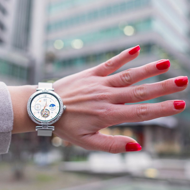 Smartwatch Pantalla Amoled COOL Mónaco + 2 Correas (Llamadas, Salud) Plateado