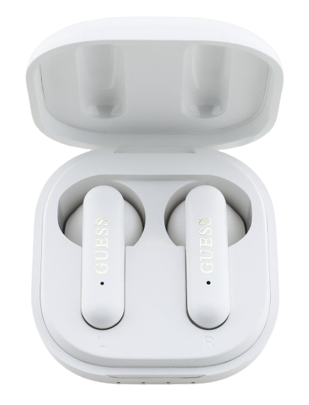GUESS AURICULAR BLUETOOTH TWS 4G LOGO BLANCO
