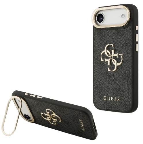GUESS CARCASA 4G SOPORTE CAMARA IPHONE AIR NEGRO