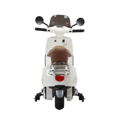 MOTO SCOOTER CLASICO CON RUEDINES BLANCO